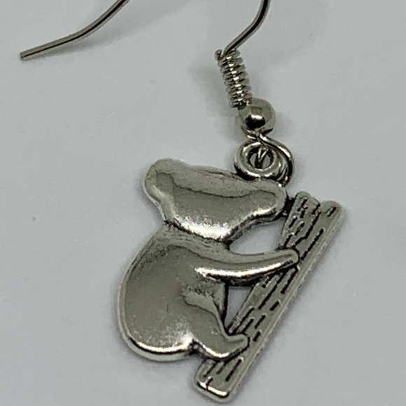 Alloy Koala Bear Earrings - Picture 2 of 3